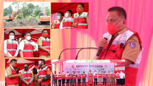 Ground Breaking MORR III, Gubernur Olly: Wujud Perhatian Pemerintah Pusat Bagi Sulut