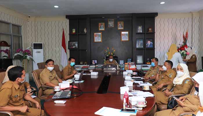 Rakor Penilaian Kinerja Kabupaten Lokus Penanganan Stunting Dipimpin Sekda Bolmut